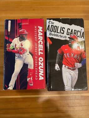 Marcell Ozuna & Adolis García MLB Bobblehead Box Set - Red/White